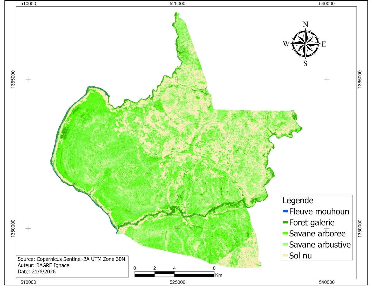 Carte d'occupation du sol 2025